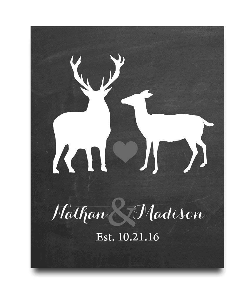 Rustic Wedding Paper Art Print - Custom Hunting Wedding Decor for Couples - Personalized Welcome Sign with Names - Unique Wedding Gift Idea - Perfect for Barn Weddings, Hunting Theme Receptions & Anniversary Gifts