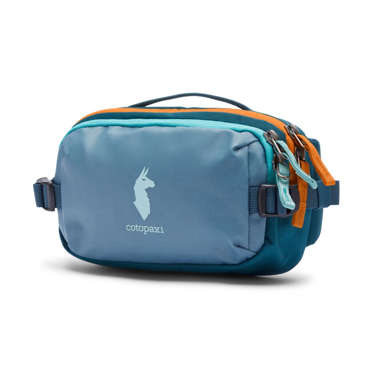 Cotopaxi Allpa X 1.5L Hip Pack - Waterproof Waist Bag for Travel & Hiking - Blue Spruce/Abyss - Compact Fanny Pack for Outdoor Adventures, Running & Daily Use