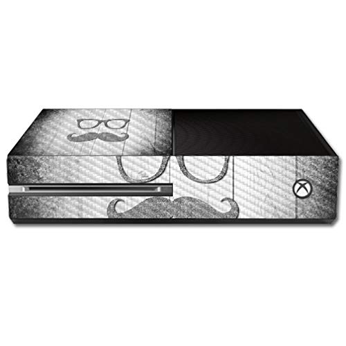 MightySkins Carbon Fiber Skin for Microsoft Xbox One - Hipster Style | Protective & Durable Textured Vinyl Wrap | Easy to Apply & Remove | Made in USA | Perfect for Gaming Setups & Custom Console Protection