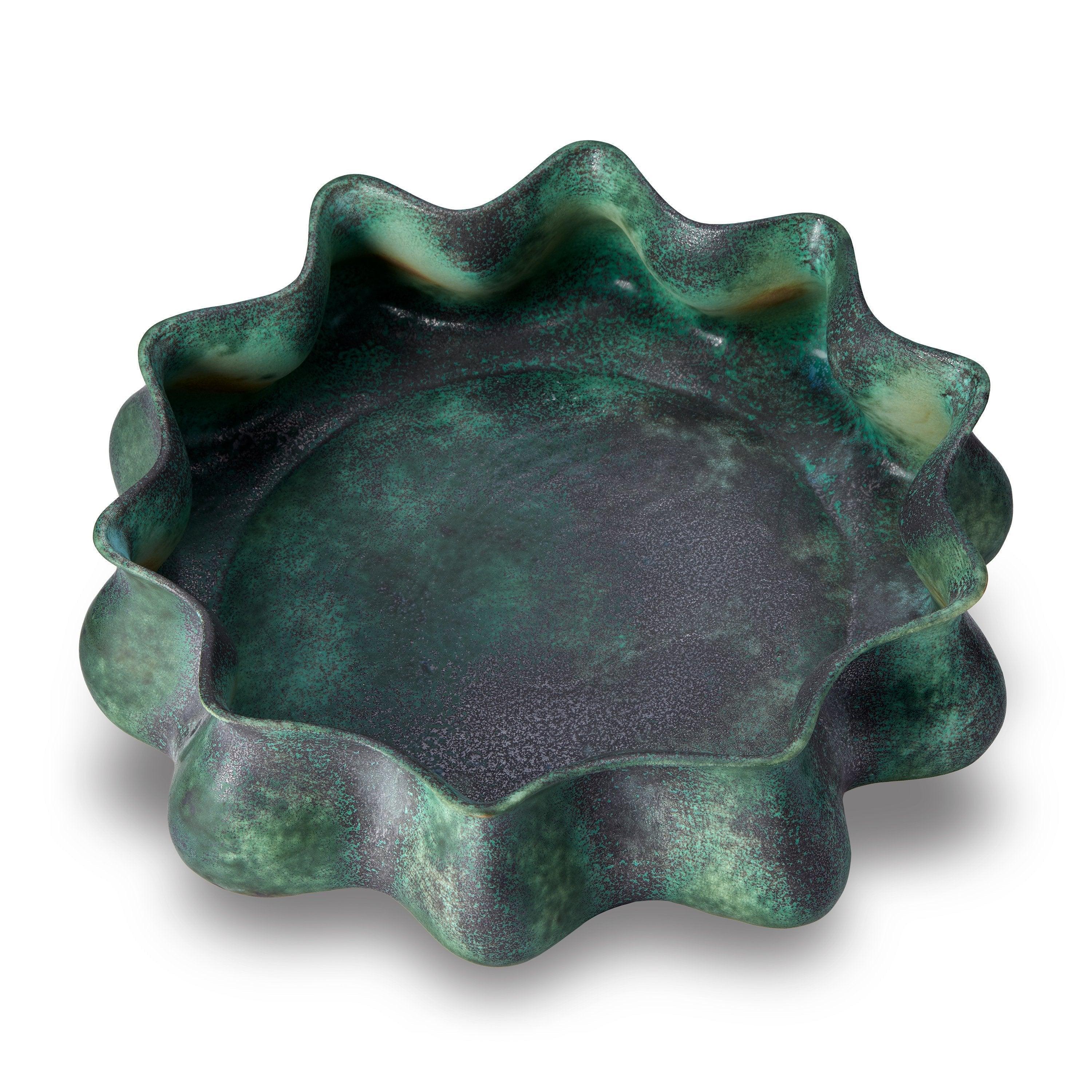 Cenote Bowl - Handcrafted Ceramic Serving Bowl for Salads, Pasta & Desserts | Perfect for Dining, Entertaining & Home Decor | Eco-Friendly & Durable Kitchenware