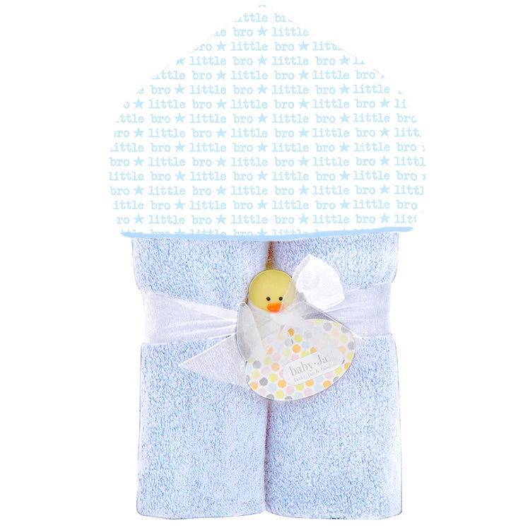 Lil Bro Baby Hooded Towel - Soft & Absorbent Infant Bath Towel with Cute Hood for Newborns, Toddlers - Perfect for Bath Time, Swimming, and After Shower Wrap