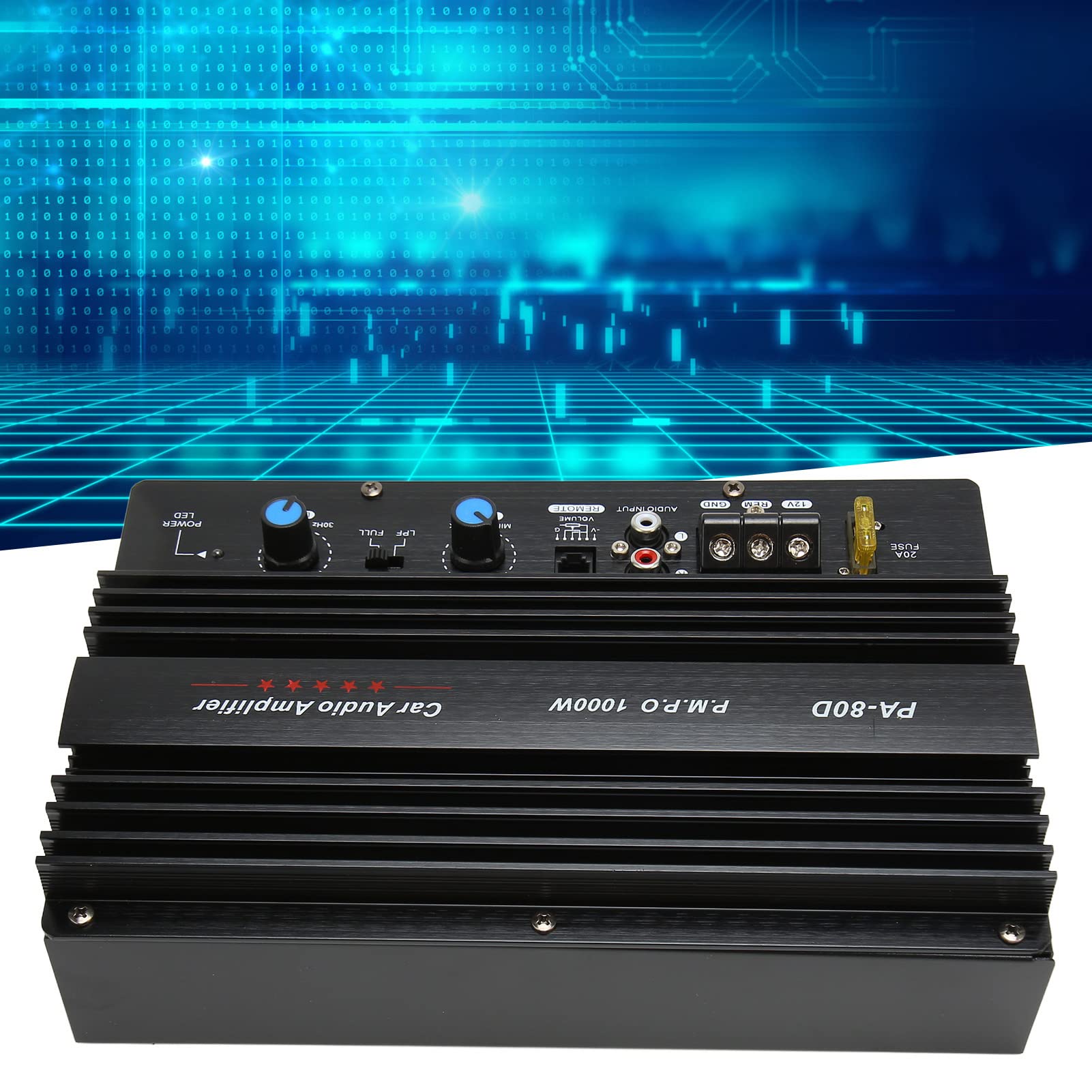 1000W High Power Mono Car Amplifier Board - Low Distortion, Multi-Protection Circuit, Premium Craftsmanship for Car Audio System | Perfect for Upgrading Vehicle Sound System & Car Entertainment