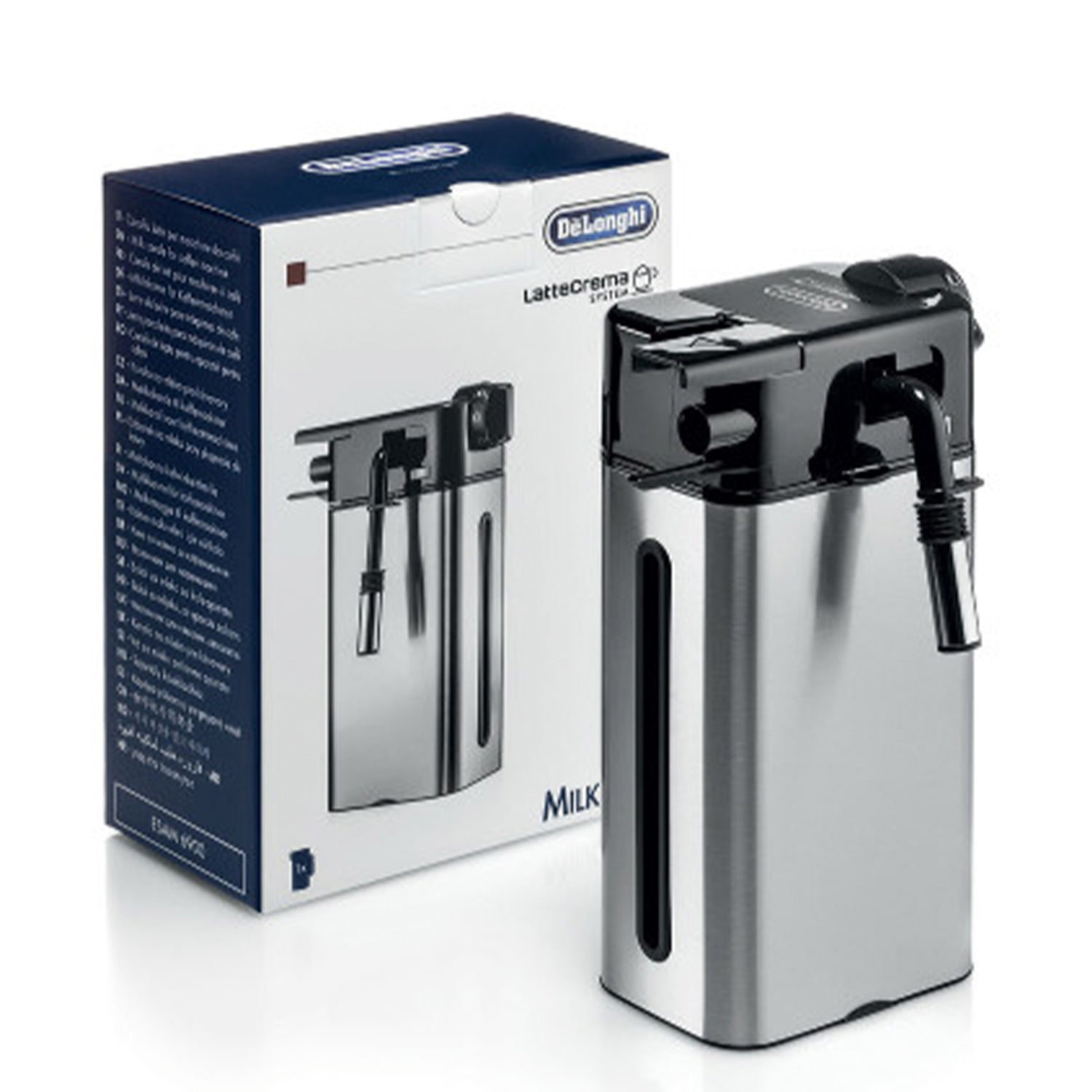 DeLonghi DLSC008 Stainless Steel Milk Frother Jug for Espresso & Cappuccino - Perfect for Home Baristas & Coffee Lovers (Model: 5513294541)