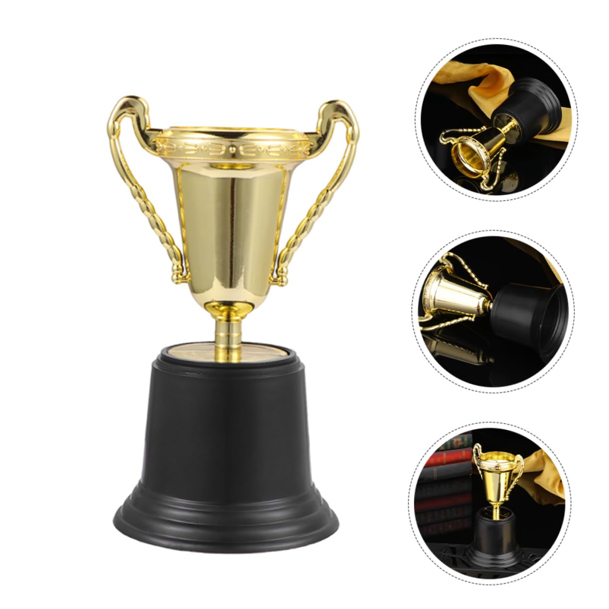 SUPVOX Kids Baseball Trophies - Mini Gold Award Cups for Children's Sports | Reusable Plastic Trophies for Little League, Baseball Tournaments & Youth Achievement Awards