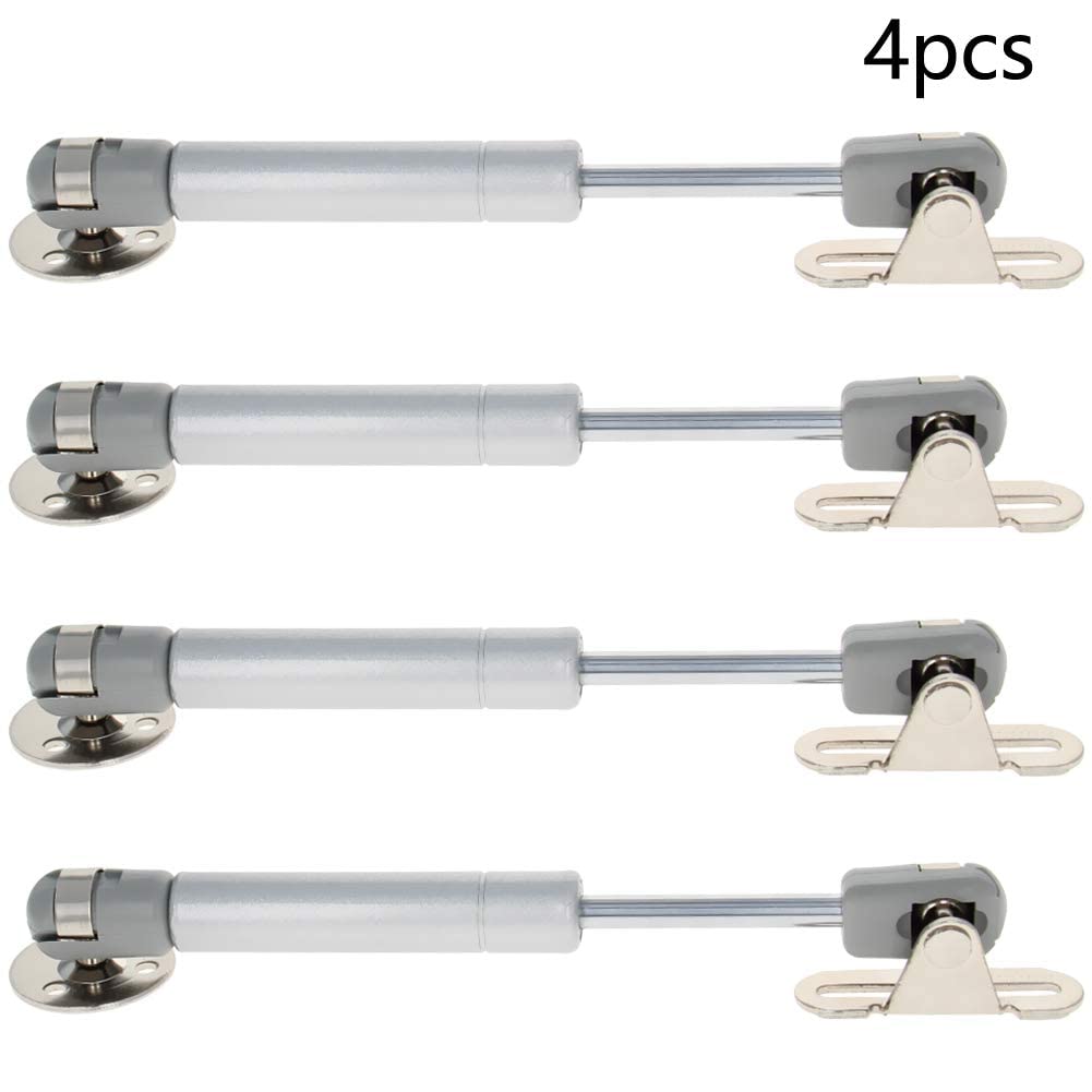 **Yinpecly Adjustable Gas Shock Strut Spring - 175mm Length Heavy Duty Ball Furniture Head Rod for DIY Window, Floor Hatch, Trap Door & Toolbox Lid (Silver, 4PCS) - Perfect for Home Renovation & Furniture Upgrades**