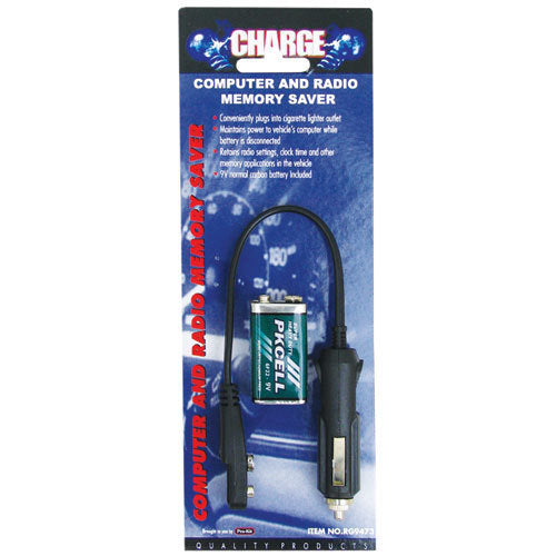 RG9473 Car Battery Memory Saver - Keep Radio & Computer Settings During Battery Replacement - Perfect for Auto Repair & Maintenance