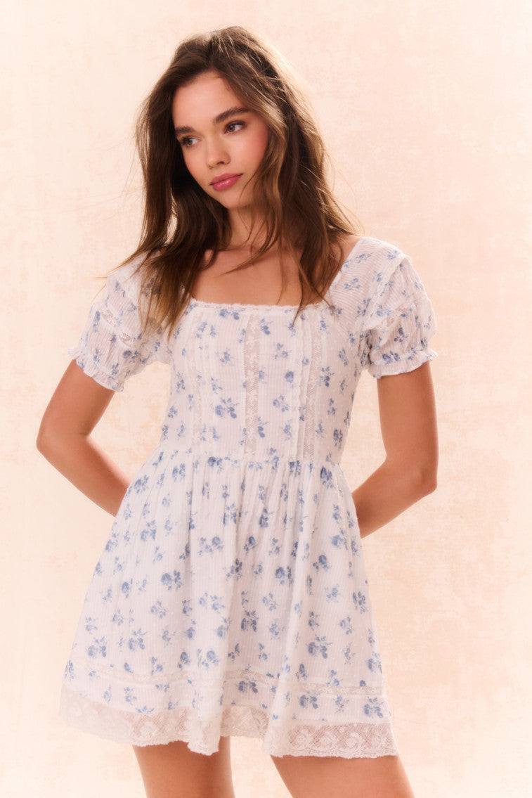 Magical Floral Print Girls Dress for Special Occasions - Birthday, Party & Photoshoot Outfit