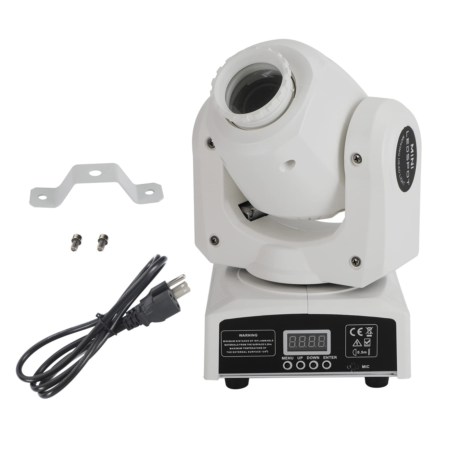 Bruce & Shark 120W RGBW LED Moving Head Light with 8 Gobo Patterns - DMX Beam Bar for DJ Stage Lighting, Party & Club Events | Perfect for Concerts, Weddings & Nightclubs
