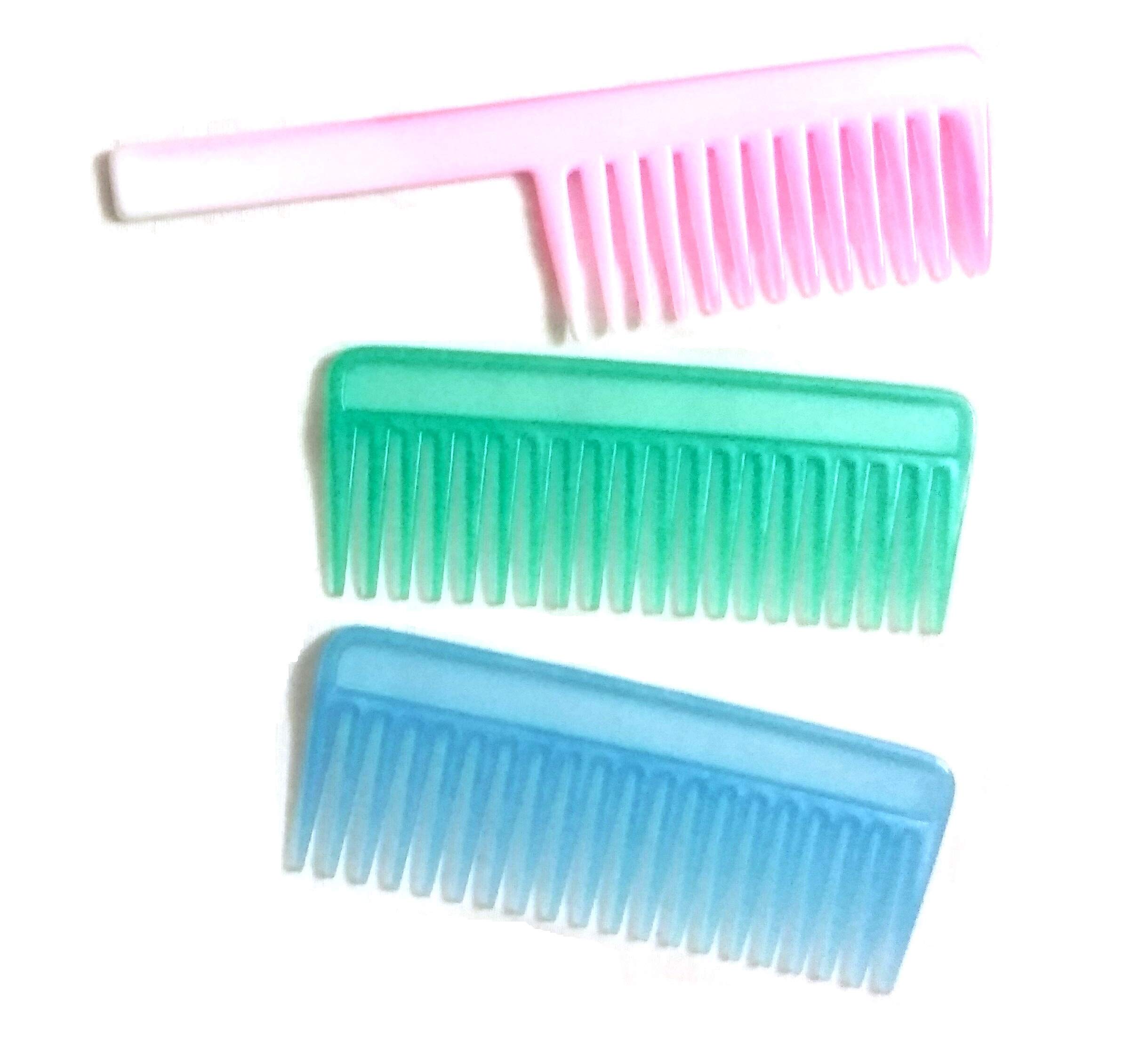 Premium Detangling Hair Comb Set of 3 - Wide Tooth & Fine Tooth Combs for Wet/Dry Hair - Gentle Hair Care & Shampoo Comb for Men & Women - Perfect for Bath, Shower & Daily Styling