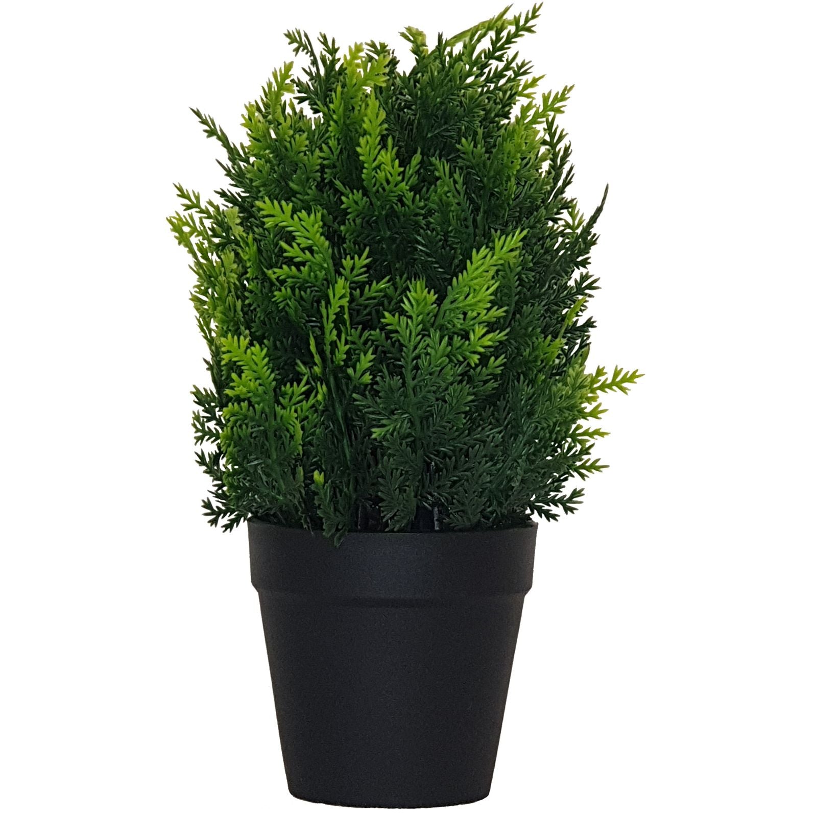 25cm Realistic Green Artificial Shrub Plant by Criterion - Perfect for Home Decor, Office, and Indoor Greenery