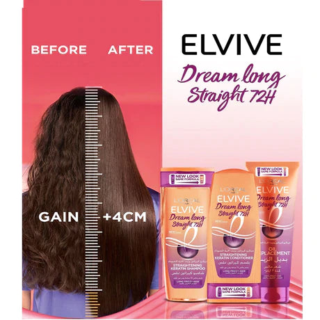L'Oréal Paris Elvive Dream Long Straight Hair Oil - Nourishing & Smoothing Treatment for Long, Straight Hair - Perfect for Daily Use & Styling