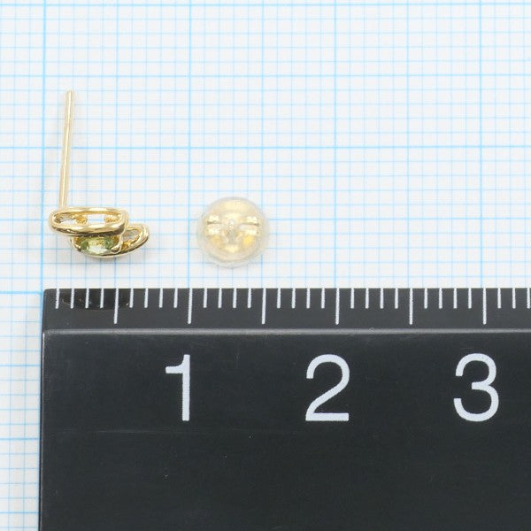 18K Yellow Gold Peridot Single Earring - Dainty & Elegant Stud Earrings for Women - Perfect for Everyday Wear, Gifts & Special Occasions