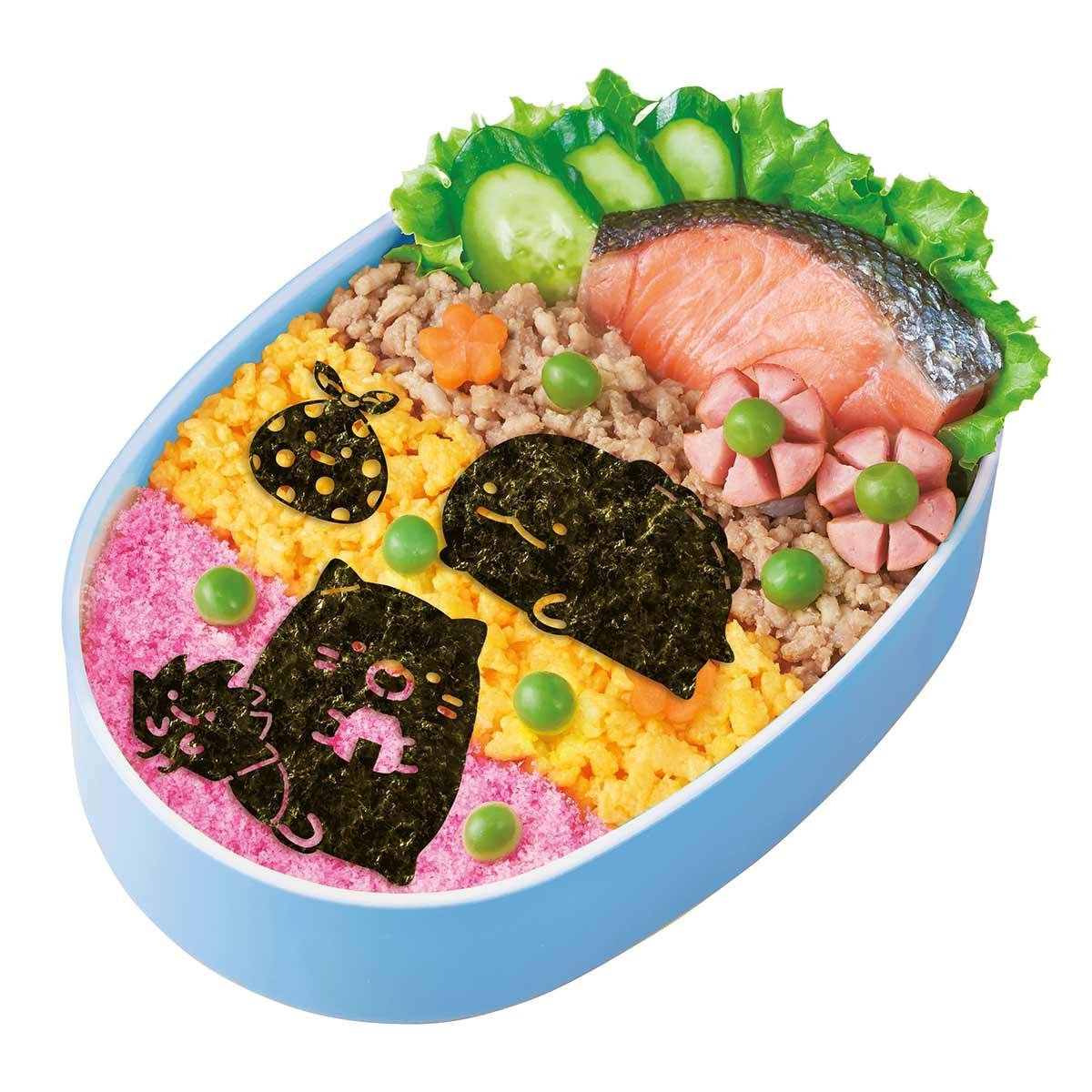 Kozen Nori Art Pre-Cut Seaweed Sheets - Sumikko Gurashi Character Shapes (13 Pieces) - Perfect for Bento Box Decor, School Lunches & Japanese Food Presentation