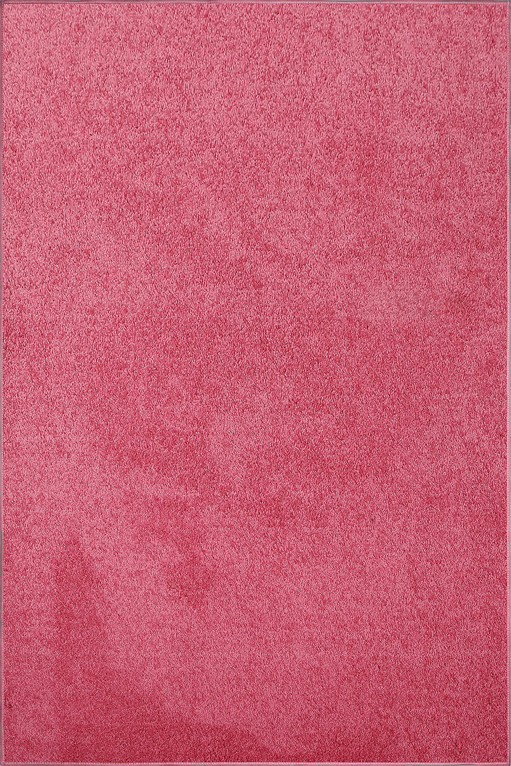 Soft Pink 6' x 9' Solid Color Indoor Area Rug - Perfect for Living Room, Bedroom & Nursery Decor