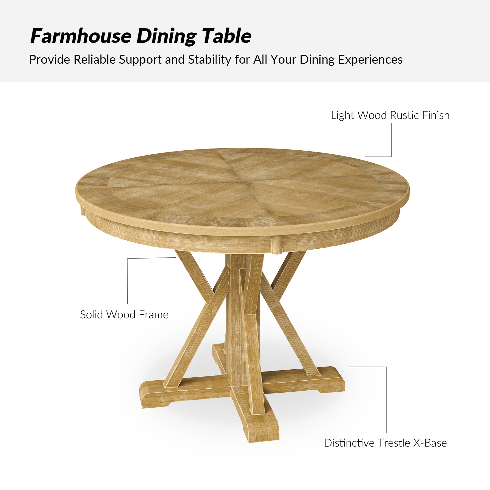 Kevin 5-Piece Dining Room Table Set with Chairs - Modern Kitchen & Dining Furniture for Family Meals & Entertaining