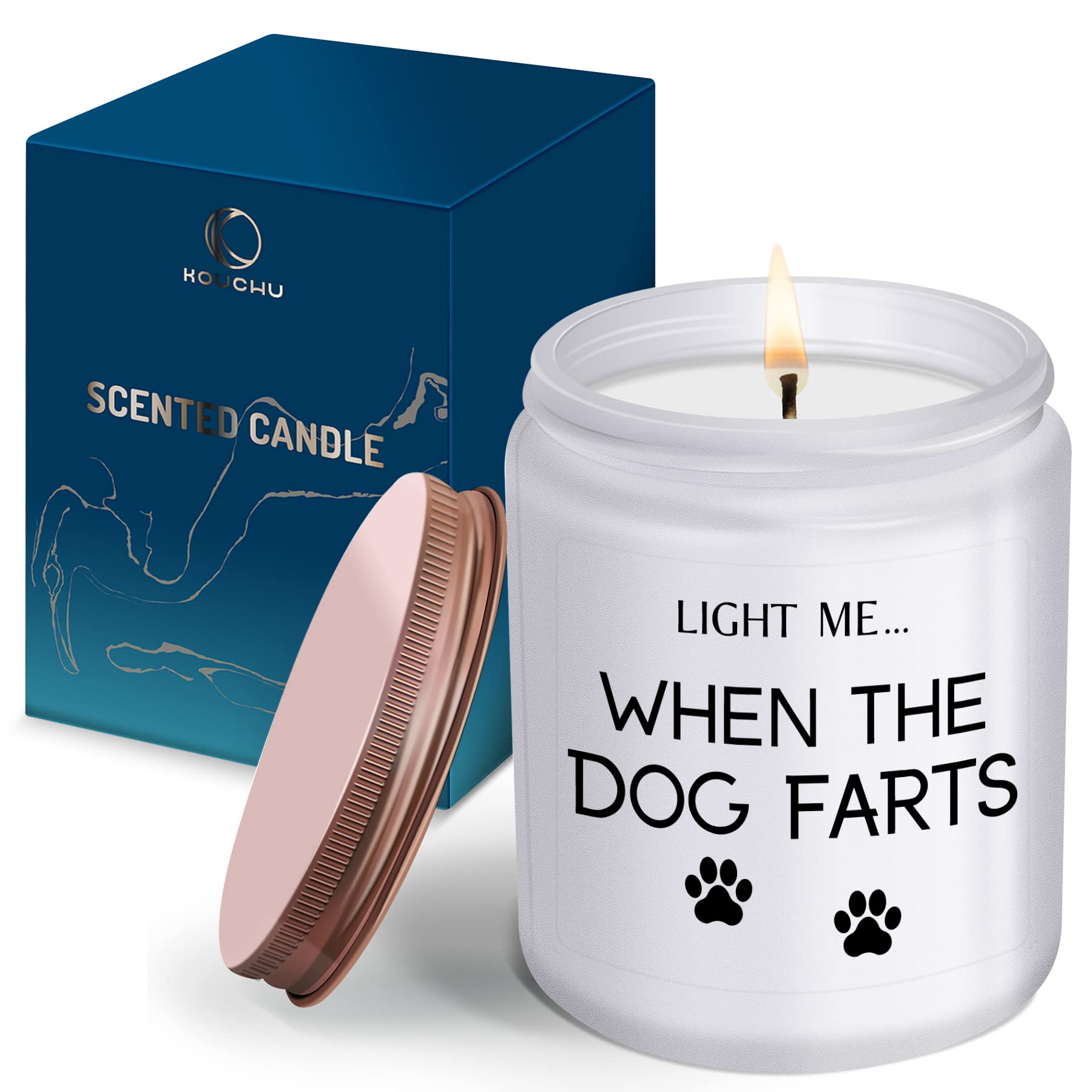 Funny Dog Mom Gifts for Women - Lavender Scented Candle for Pet Lovers, Best Friends, Girlfriends & Coworkers - Perfect Birthday, Christmas & Thanksgiving Present - Relaxing Aromatherapy Gift for Home & Office