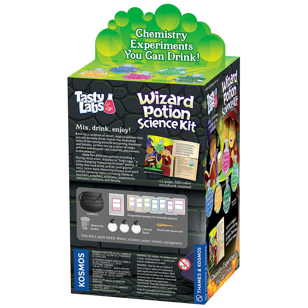 Tasty Labs Wizard Potion Science Kit for Kids - Fun Educational STEM Chemistry Experiment Set - Perfect for Birthday Gifts & Classroom Science Activities
