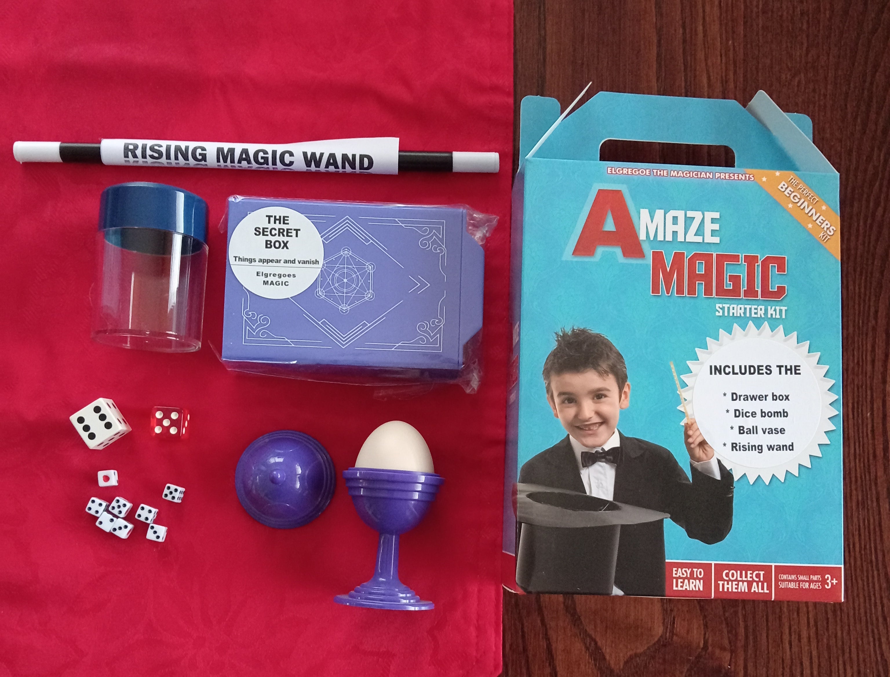 Amaze Magic Four Trick Magic Starter Kit - Learn Easy Magic Tricks for Beginners | Perfect for Kids, Parties & Family Entertainment