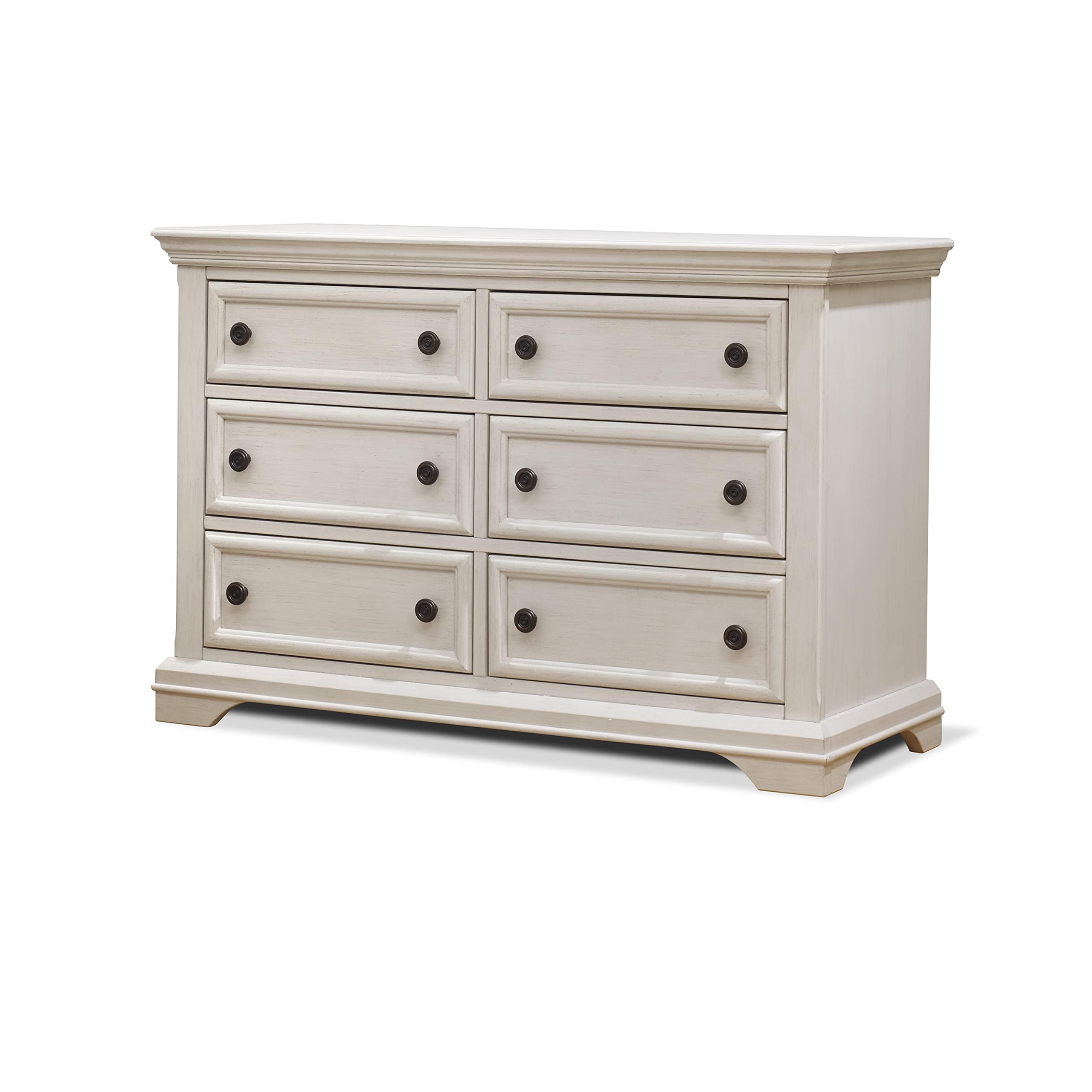 Sorelle Portofino Baby Dresser - Brushed Ivory Nursery Dresser with Drawers for Kids Bedroom, Child's Room Nightstand | Perfect for Organizing Baby Clothes, Diapers & Nursery Essentials