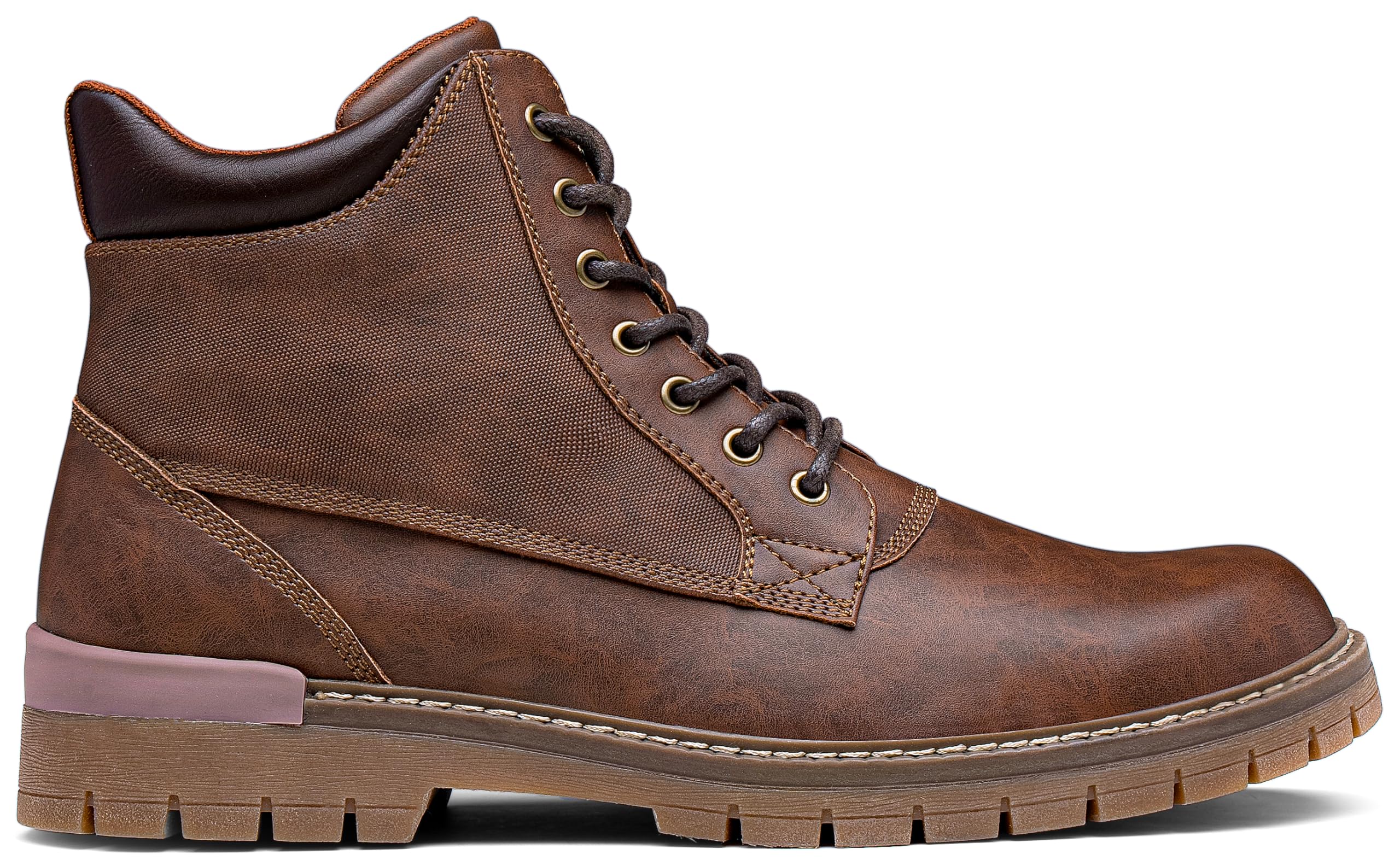 Men's Casual Hiking Boots with Zipper - Outdoor & Daily Wear