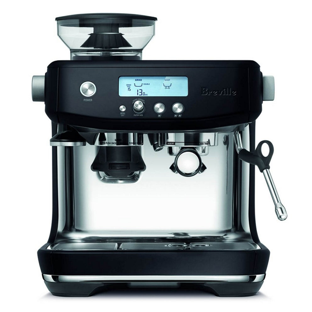 Breville Barista Pro Espresso Machine - Stainless Steel Coffee Maker with 4 Keys & Built-in Grinder | Perfect for Home Baristas & Coffee Lovers (Black Truffle, BES878BTR1BCA1) | Ideal for Morning Brews, Entertaining Guests & Coffee Shops