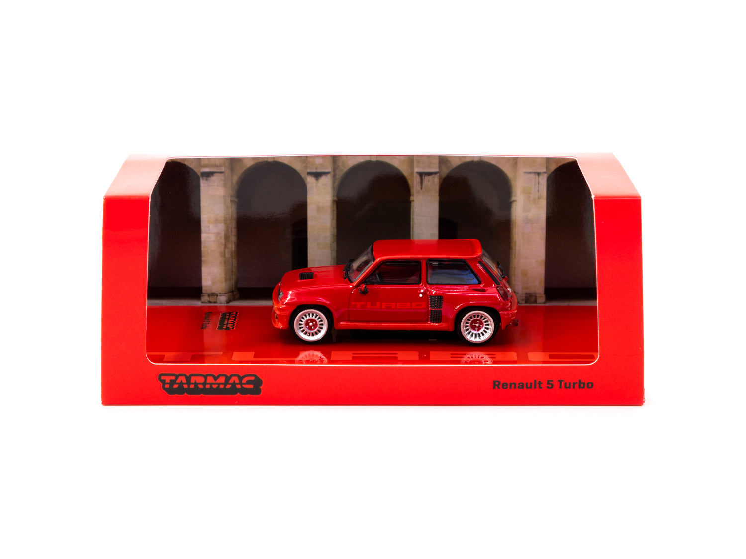 Tarmac Works 1/64 Scale Renault 5 Turbo Diecast Model Car - Red Collectible Toy Vehicle for Display & Racing | Perfect for Collectors, Kids Play & Car Enthusiasts
