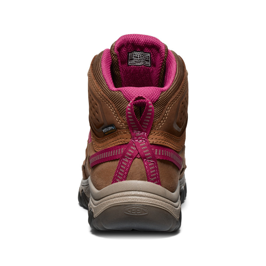 Women's KEEN Targhee IV Waterproof Hiking Boots - Bison/Beaujolais | Lightweight & Durable for Outdoor Adventures, Trail Walking & Backpacking