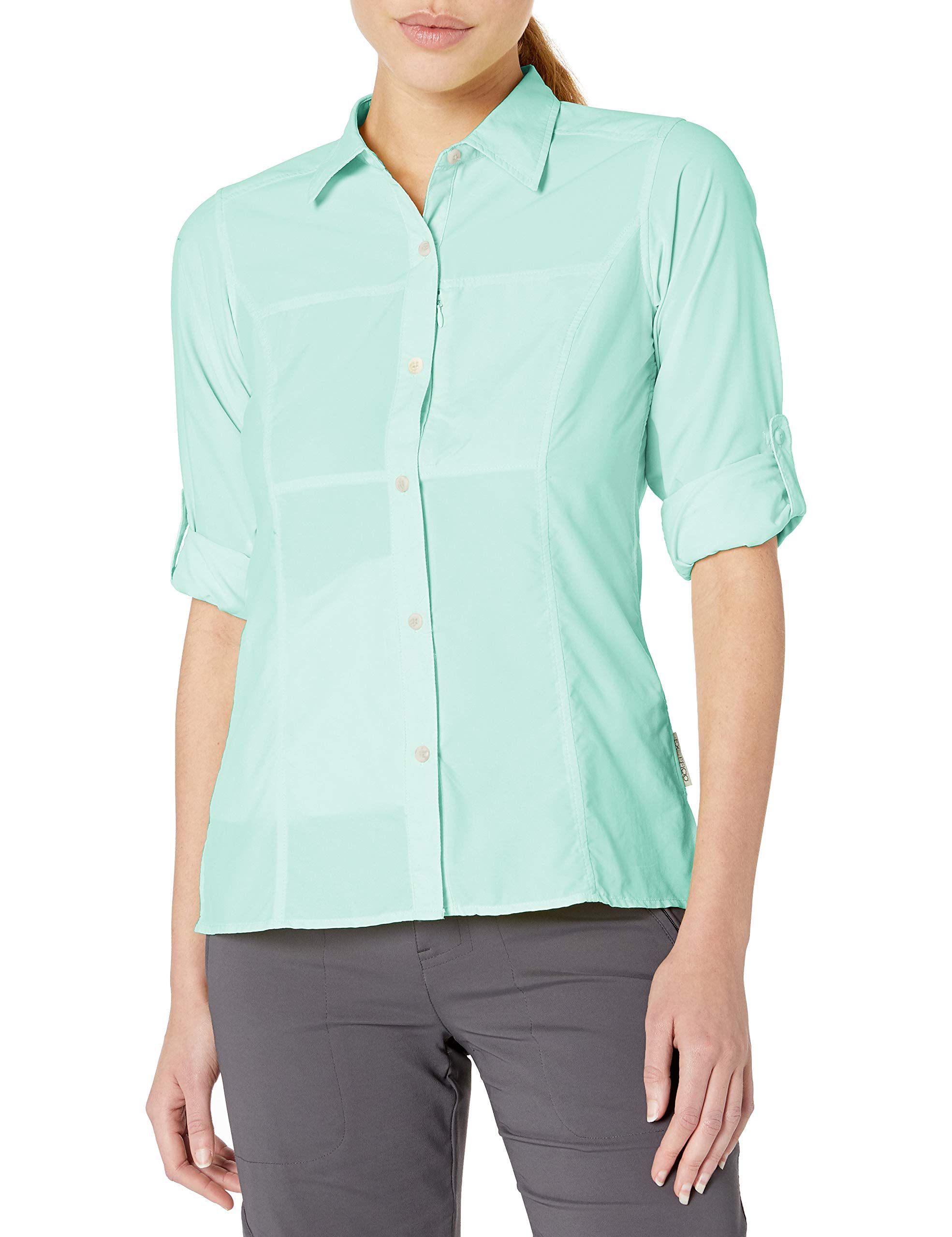 ExOfficio Women's Lightscape Long Sleeve Shirt - UPF 50+ Sun Protection, Moisture-Wicking & Odor-Resistant Travel & Hiking Top for Outdoor Adventures