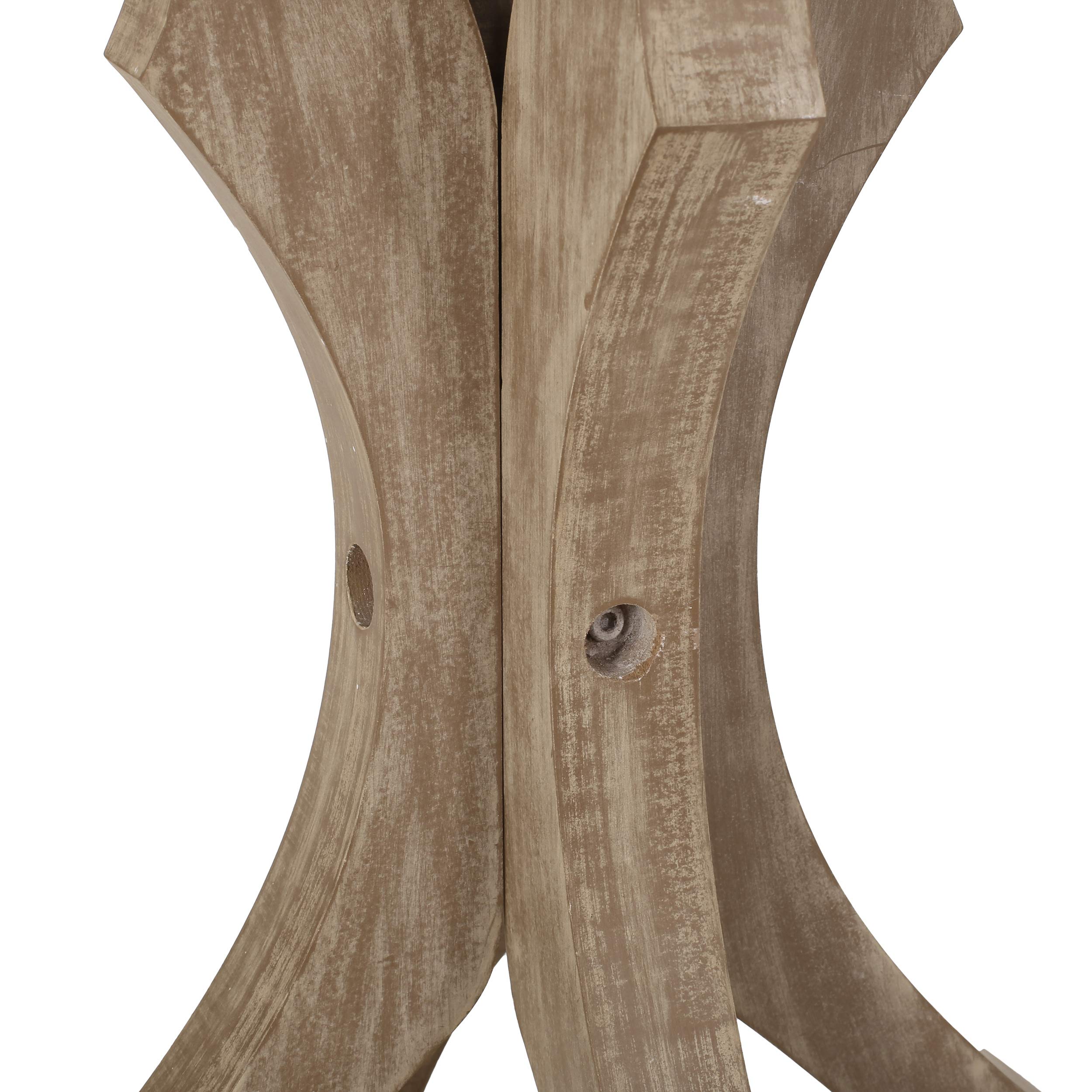 Christopher Knight Home Estelle French Country Round Top Accent Table - Natural Wood Finish for Living Room, Bedroom, or Entryway Decor