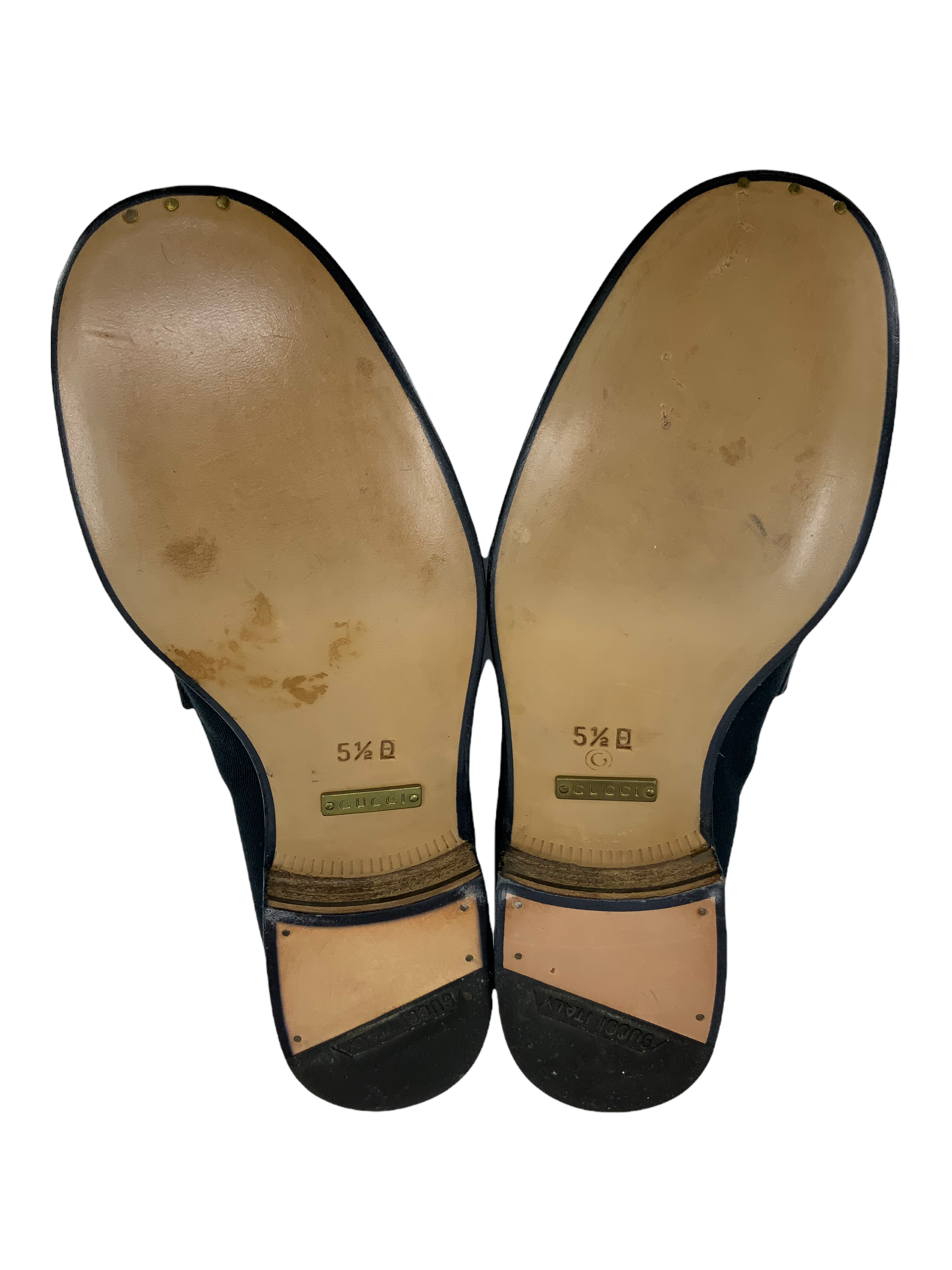 Gucci Canvas Classic Horsebit Loafer Women's Size 5.5 - Premium Italian Leather Slip-On Shoes for Business, Office & Casual Wear