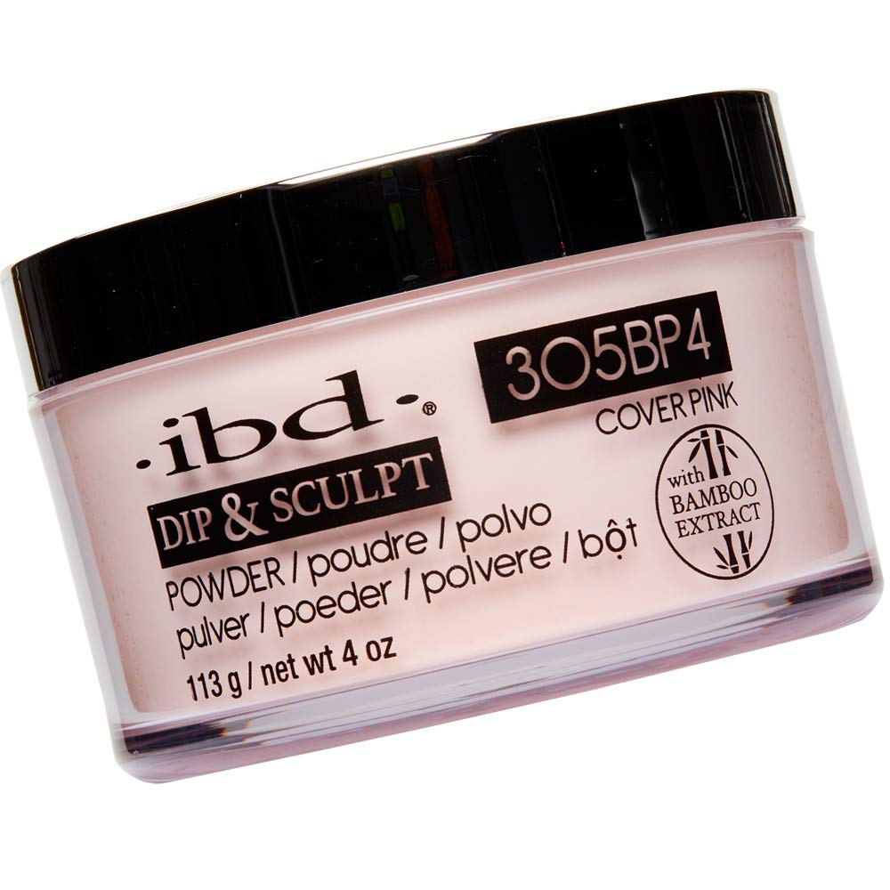 IBD 2-in-1 Dip & Sculpt Powder for Nails - Cover Pink 305BP4, 4 oz | Professional Nail Enhancement Kit for Salon & Home Manicures