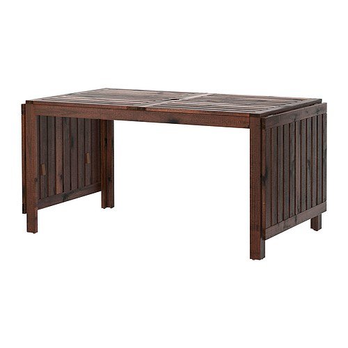 IKEA APPLARO Drop-Leaf Table Brown - Space-Saving Dining Table for Small Kitchens, Patios & Apartments
