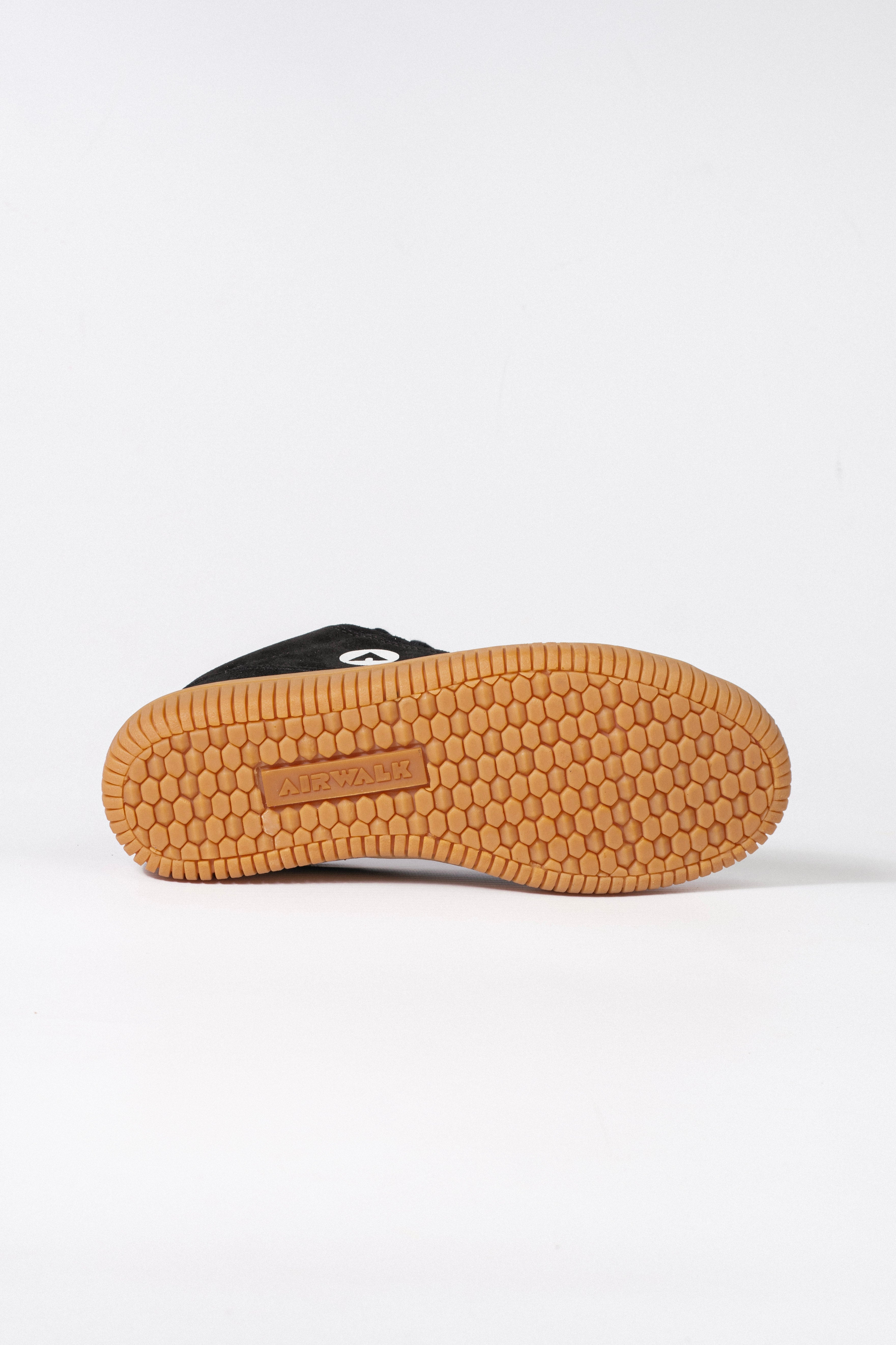 Air Walk H One Black Gum Sneakers - Comfortable Casual Shoes for Men & Women - Perfect for Walking, Running, and Everyday Wear