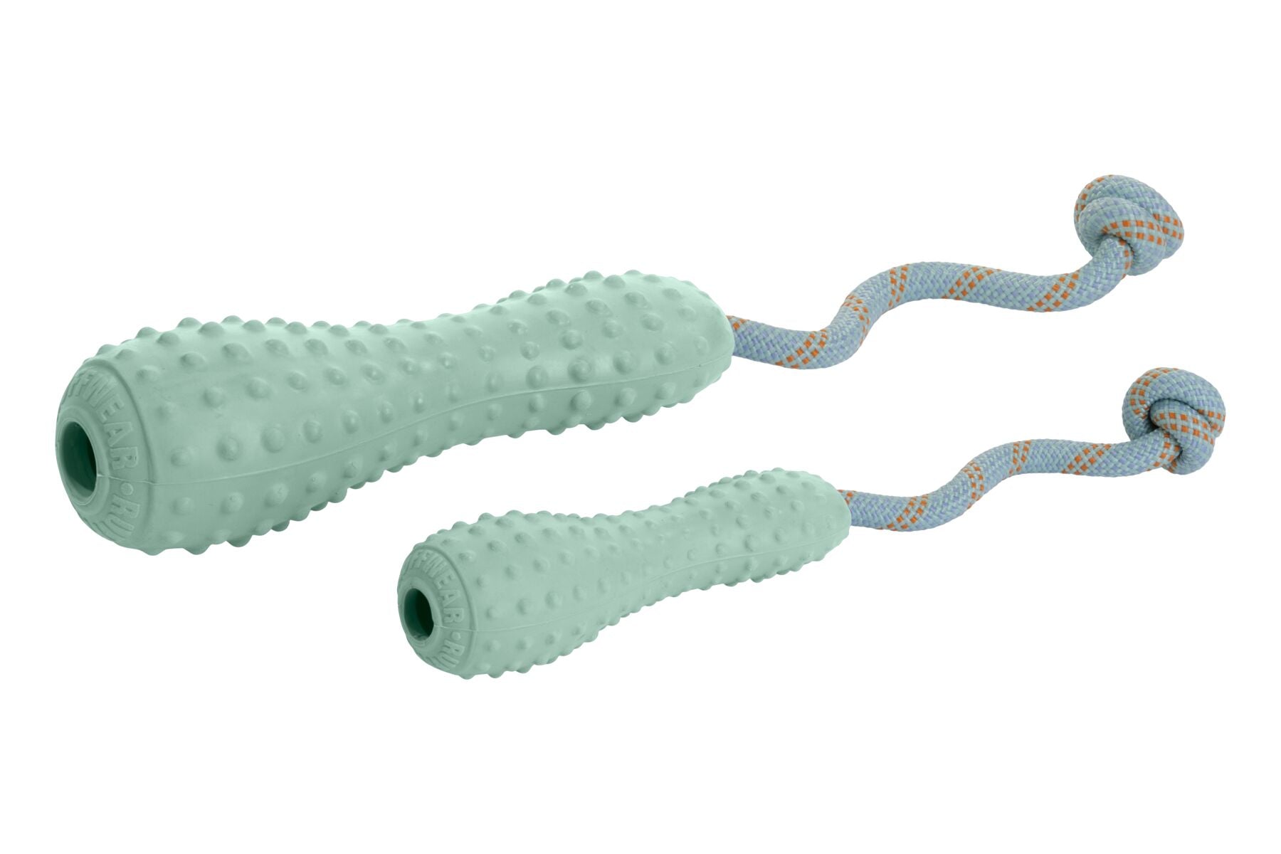 Ruffwear® Gourdo® Mint Green Rubber Dog Toy with Rope - Durable Chew Toy for Aggressive Chewers, Interactive Play & Outdoor Fetch Games