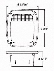 Red LED Trailer Boat Stop Turn Tail Lights for TJ CJ YJ JK - Stud Mount Replacement Lights | Perfect for Off-Roading, Marine Trailers & Truck Accessories