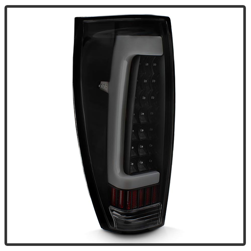 2002-2006 Chevy Avalanche Euro LED Tail Lights - Red Smoke Lens Brake Lamps for Improved Visibility & Style - Perfect for Night Driving & Car Customization