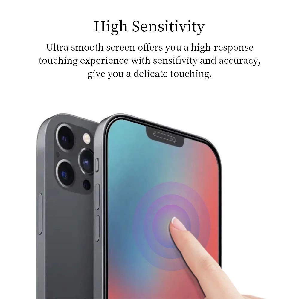 iPhone 12 & 12 Pro Tempered Glass Screen Protector (6.1 Inch, 3-Pack) - Case Friendly, HD Clear, Anti-Scratch - Perfect for Daily Use, Work & Outdoor Activities