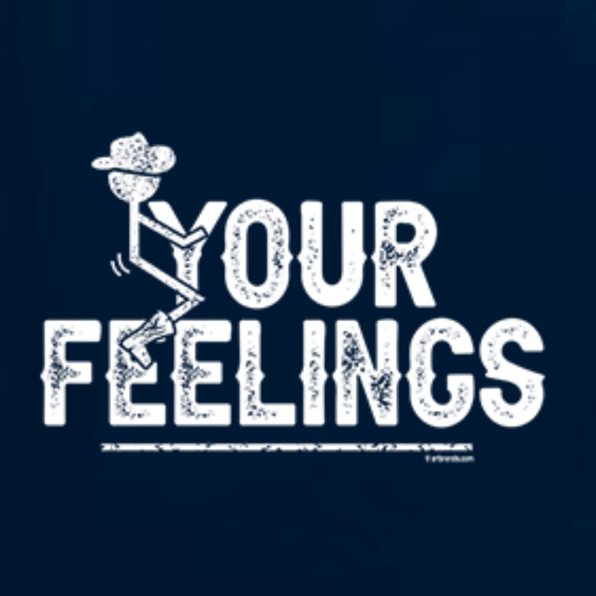 Wild Bobby Your Feelings Cowboy Graphic Tank Top for Men - Soft Cotton Sleeveless Shirt for Summer, Concerts & Western Style Outfits