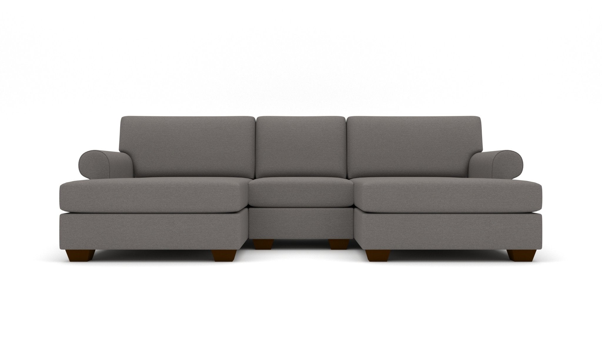 Manor 121 Double Chaise Lounge with Armless Chair - Modern Living Room Furniture Set for Home Decor & Relaxation
