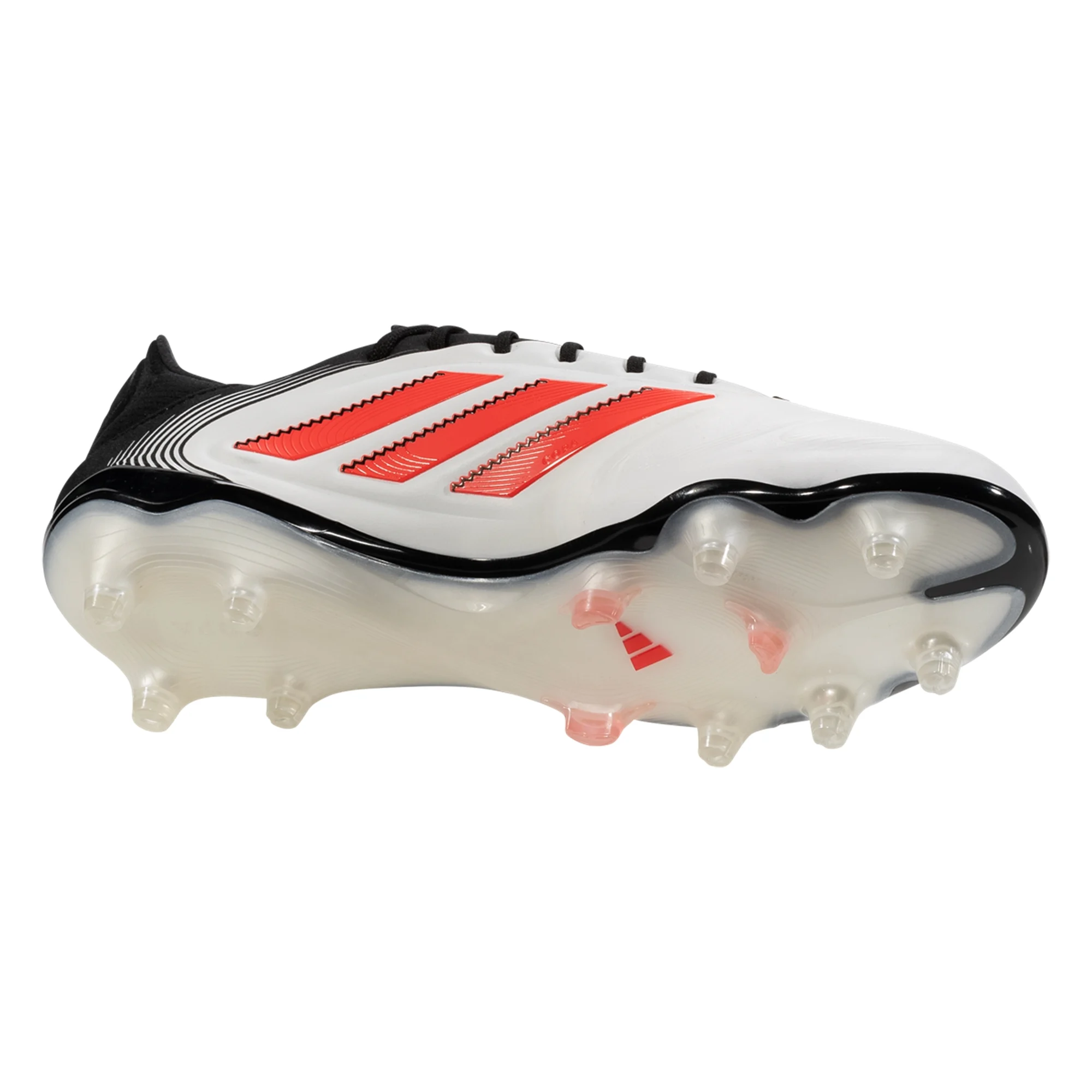 Adidas Copa Pure III Elite FG Soccer Cleats - White/Lucid Red/Black - High-Performance Football Shoes for Firm Ground - Perfect for Professional Matches & Training Sessions