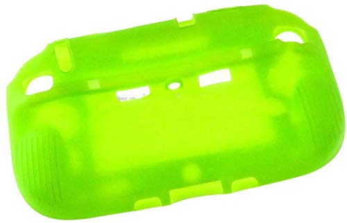 Wii U Gamepad Controller Protective Soft Rubber Shell Case Cover - Shockproof & Anti-Slip Grip - Compatible with Nintendo Wii U Gamepad (Green) - Perfect for Gaming, Travel & Home Use