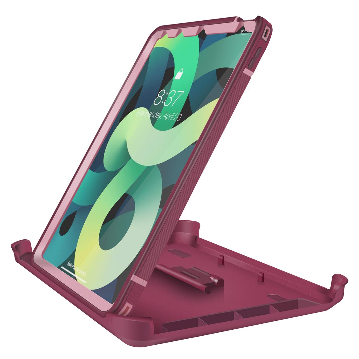 AICase Heavy Duty Rugged Shockproof iPad Air 10.9 Case - Triple Layer Protection for iPad Air 4th/5th Gen (2020/2022) | Purple & Red | Perfect for Outdoor, Travel & Daily Use