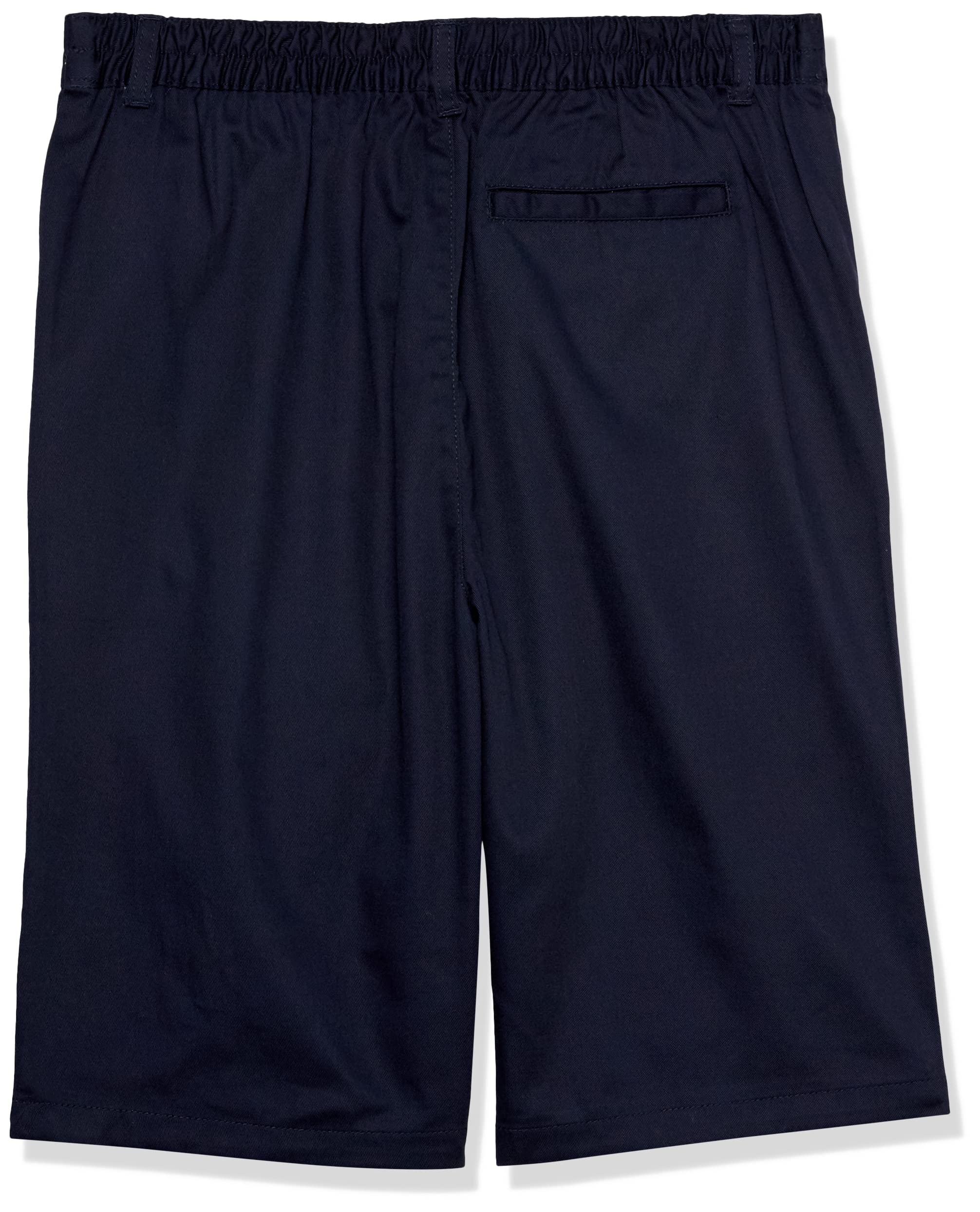 French Toast Boys' Husky Pull-On Twill Shorts - School Uniform Pants for Kids - Comfortable Elastic Waist Casual Wear for School & Play