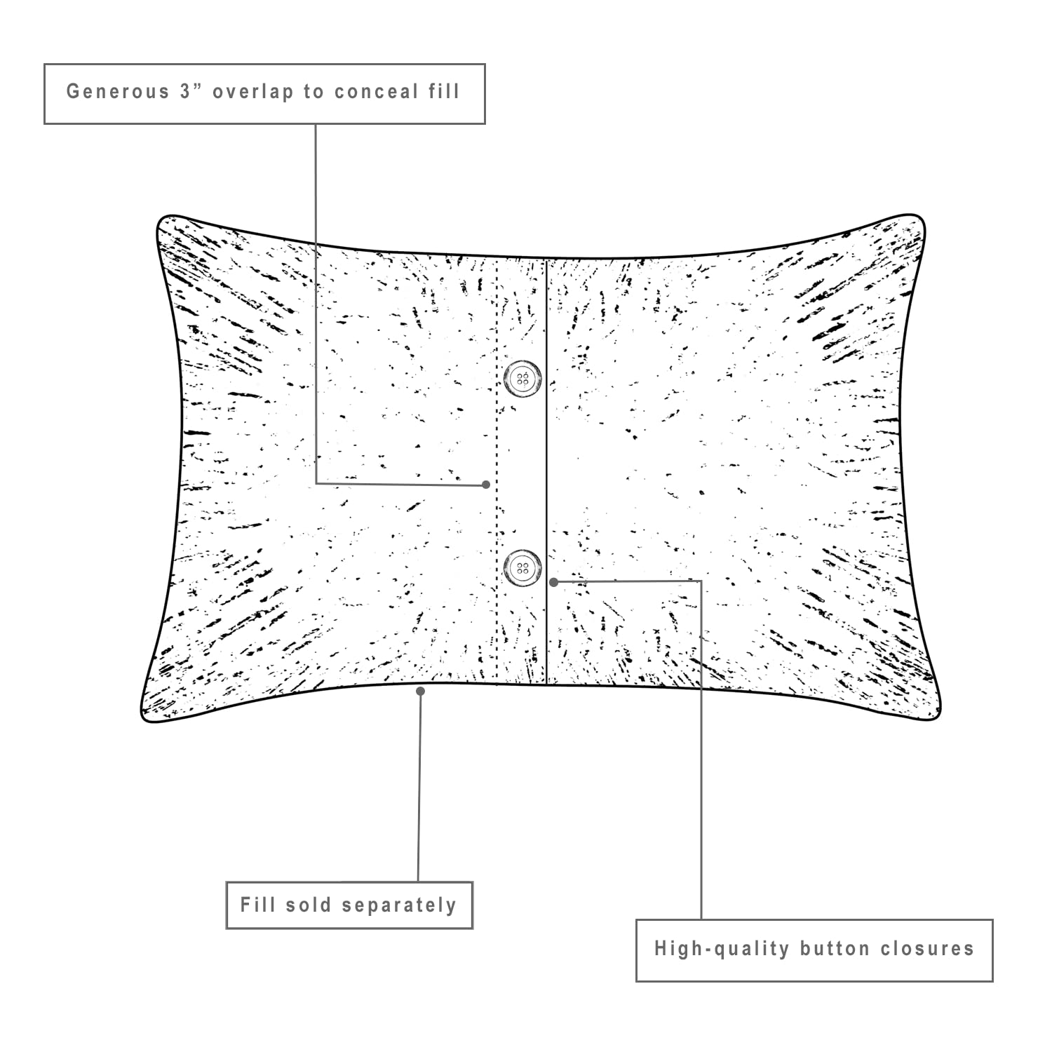 Sawyer Mill Charcoal Farmhouse Fall Holiday Decorative Pillow - 14x22 Inches, Pumpkin Pie Design, Cozy Home Decor for Living Room, Bedroom, and Seasonal Festivities