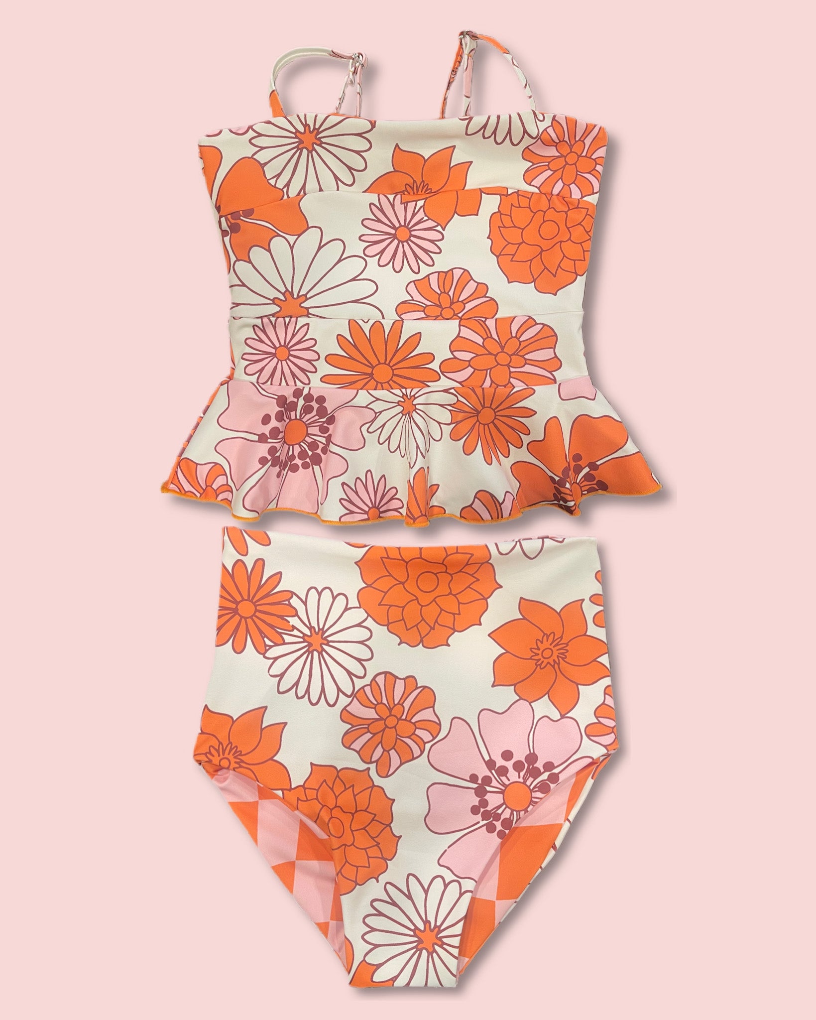 Brighton Reversible Tankini for Little Girls - $38 - Perfect for Beach, Pool & Summer Play