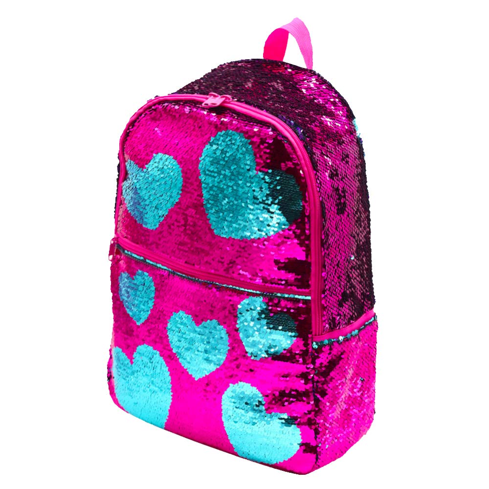 Sparkly Sequin Mermaid Backpack for Girls - Cute Elementary School Bookbag with Flip Design - Perfect for School, Travel & Everyday Use