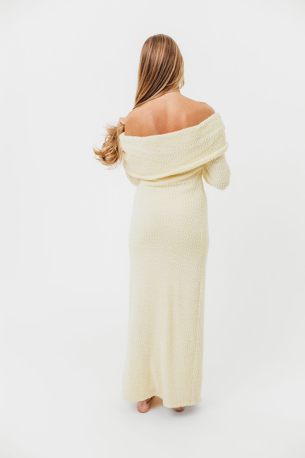 Butter Yellow Nora Knit Maxi Dress - Bump Friendly Maternity Dress for Pregnancy, Nursing & Postpartum | Comfortable Stretchy Fabric for Casual Wear, Baby Shower & Special Occasions