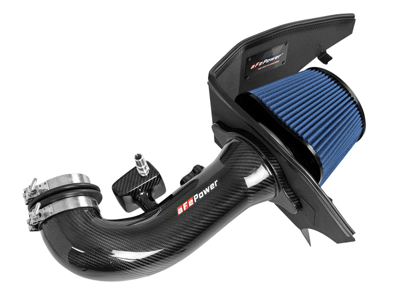 aFe 19-20 GM Trucks 5.3L/6.2L Track Series Carbon Fiber Cold Air Intake System with Pro 5R Filters - High Performance Air Intake for Silverado, Sierra & GMC Trucks - Off-Road & Street Racing Upgrade