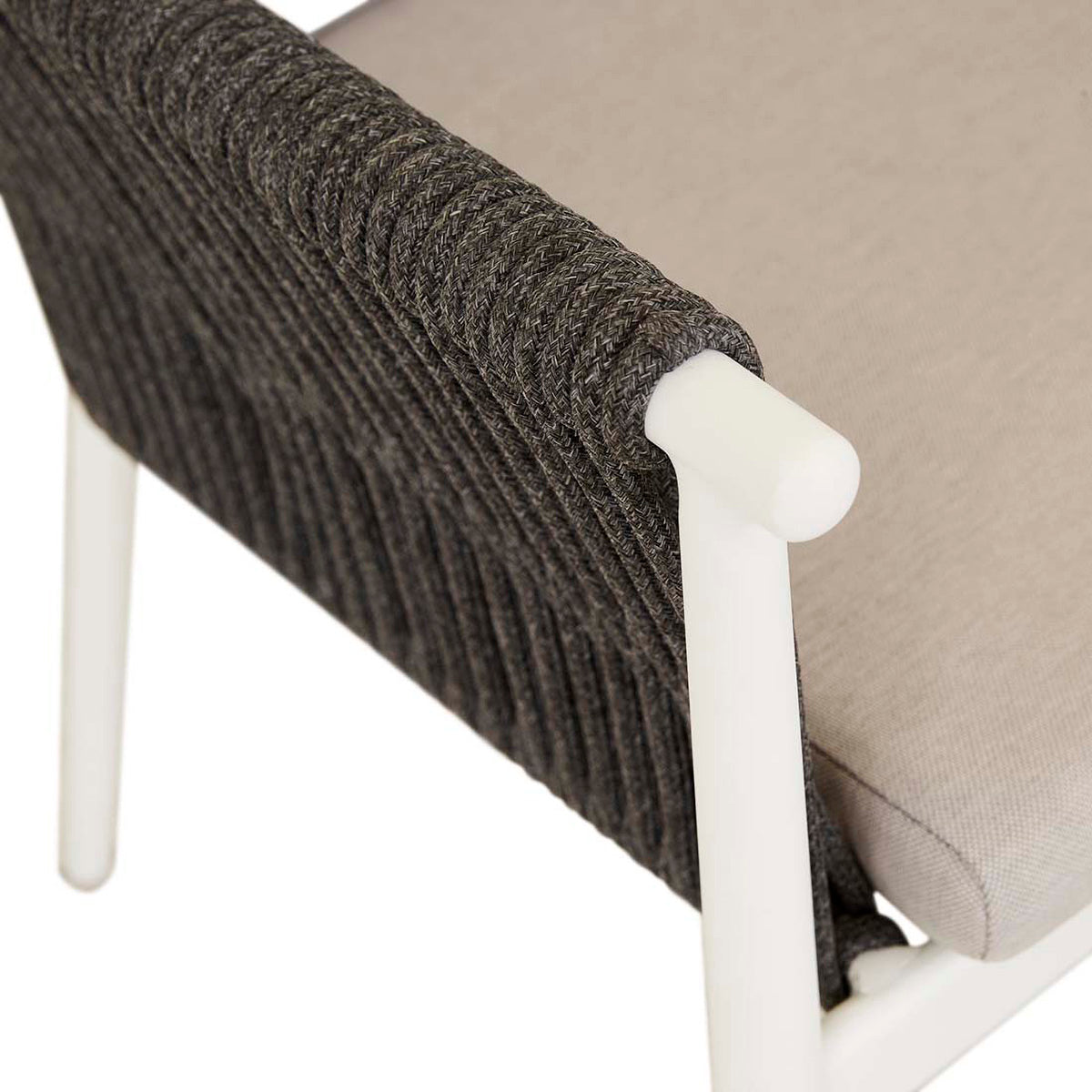 Delphi Modern Dining Armchair - Upholstered Fabric Seat, Sturdy Wooden Legs for Kitchen, Dining Room, and Office Use