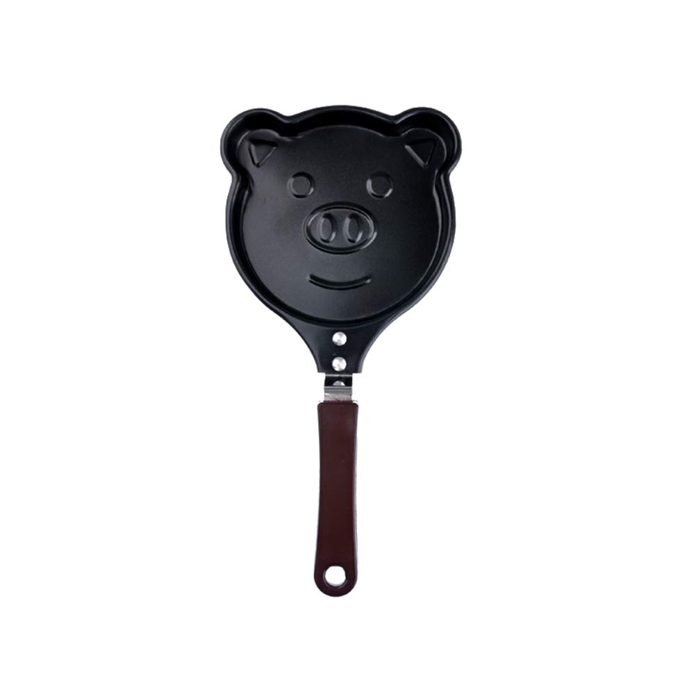 DOITOO Non-Stick Pig Shaped Frying Pan - Cute Mini Egg Skillet for Breakfast, Perfect for Pancakes, Omelets & Sunny Side Up Eggs - Ideal Kitchen Gift for Home Cooks